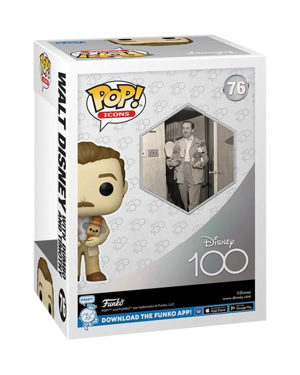 Pop! Icons: Disney: 100th Anniversary - Walt Disney with Dumbo and Timothy Gallery Image 5