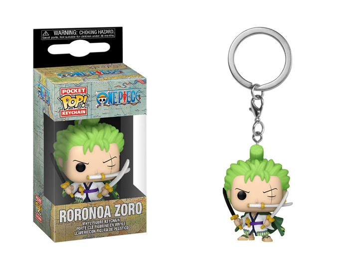 Pocket Pop! Keychain: One Piece - Roronoa Zoro Gallery Image 1
