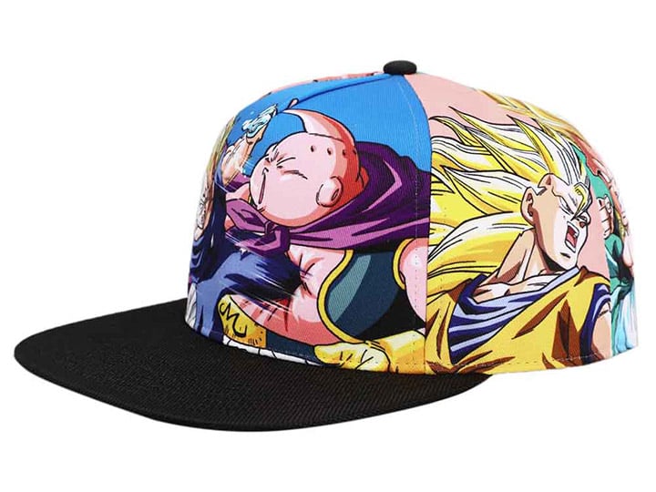 Dragon Ball Z Sublimated Flat Bill Snapback Hat Gallery Image 1