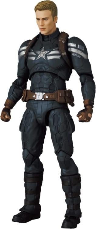 Captain America: The Winter Soldier MAFEX No.202 Captain America (Stealth Suit) Action Figure Gallery Image 5