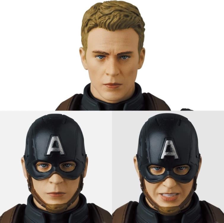 Captain America: The Winter Soldier MAFEX No.202 Captain America (Stealth Suit) Action Figure Gallery Image 10