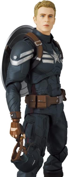 Captain America: The Winter Soldier MAFEX No.202 Captain America (Stealth Suit) Action Figure Gallery Image 9