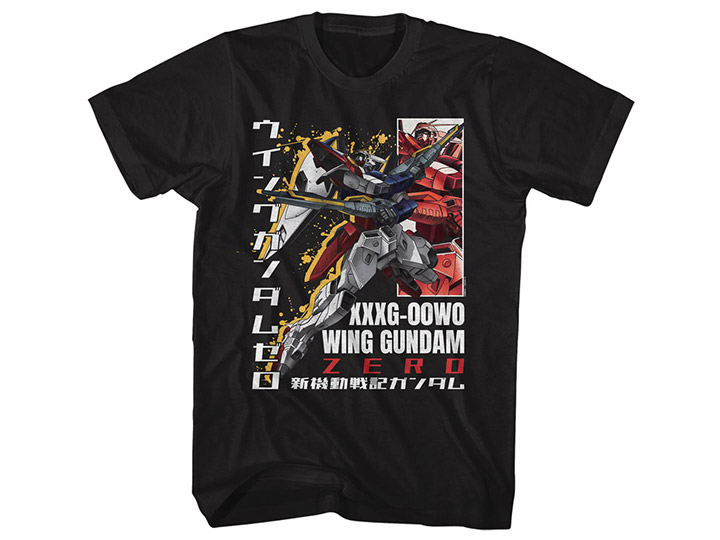 Mobile Suit Gundam Wing XXXG-00W0 Wing Gundam Zero T-Shirt Gallery Image 1
