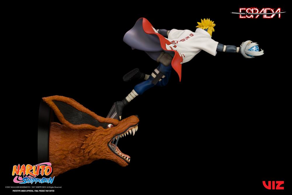 Naruto: Shippuden Minato vs. 9 Tailed Fox 1/8 Scale Limited Edition Wall Statue Gallery Image 8