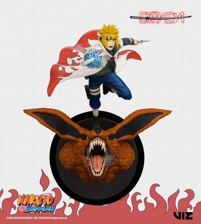 Naruto: Shippuden Minato vs. 9 Tailed Fox 1/8 Scale Limited Edition Wall Statue Gallery Image 3