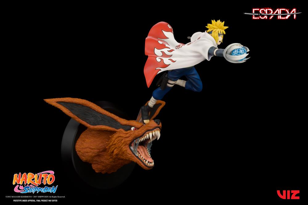 Naruto: Shippuden Minato vs. 9 Tailed Fox 1/8 Scale Limited Edition Wall Statue Gallery Image 7