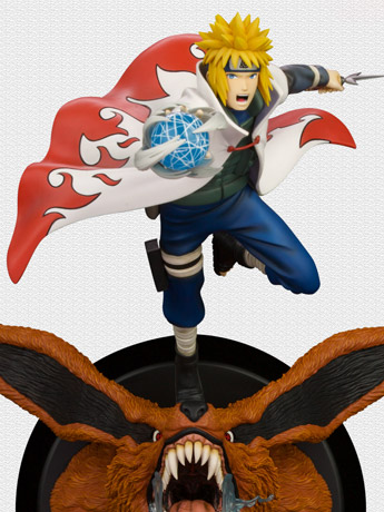 Naruto: Shippuden Minato vs. 9 Tailed Fox 1/8 Scale Limited Edition Wall Statue Gallery Image 2