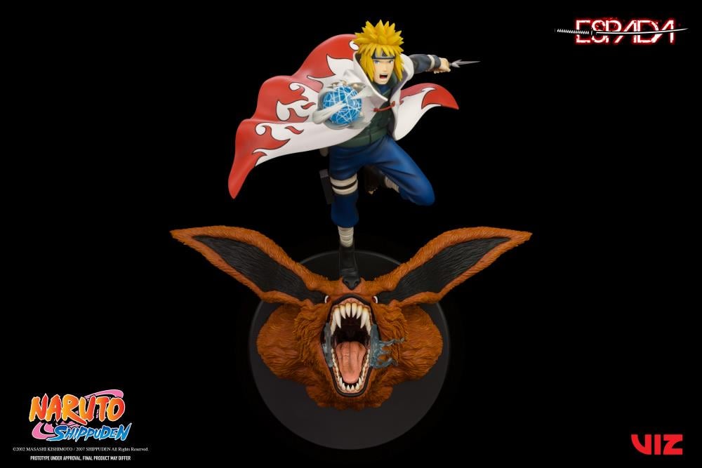 Naruto: Shippuden Minato vs. 9 Tailed Fox 1/8 Scale Limited Edition Wall Statue Gallery Image 6