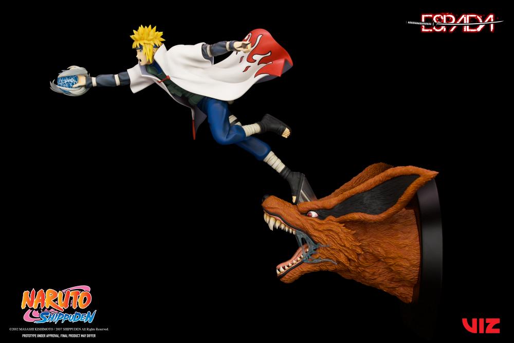 Naruto: Shippuden Minato vs. 9 Tailed Fox 1/8 Scale Limited Edition Wall Statue Gallery Image 4