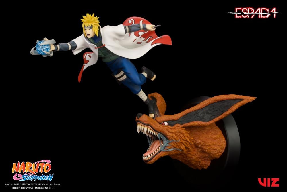 Naruto: Shippuden Minato vs. 9 Tailed Fox 1/8 Scale Limited Edition Wall Statue Gallery Image 5