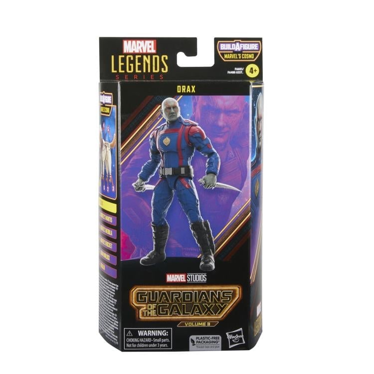 Guardians of the Galaxy Vol. 3 Marvel Legends Drax Action Figure (Marvel's Cosmo BAF) Gallery Image 9