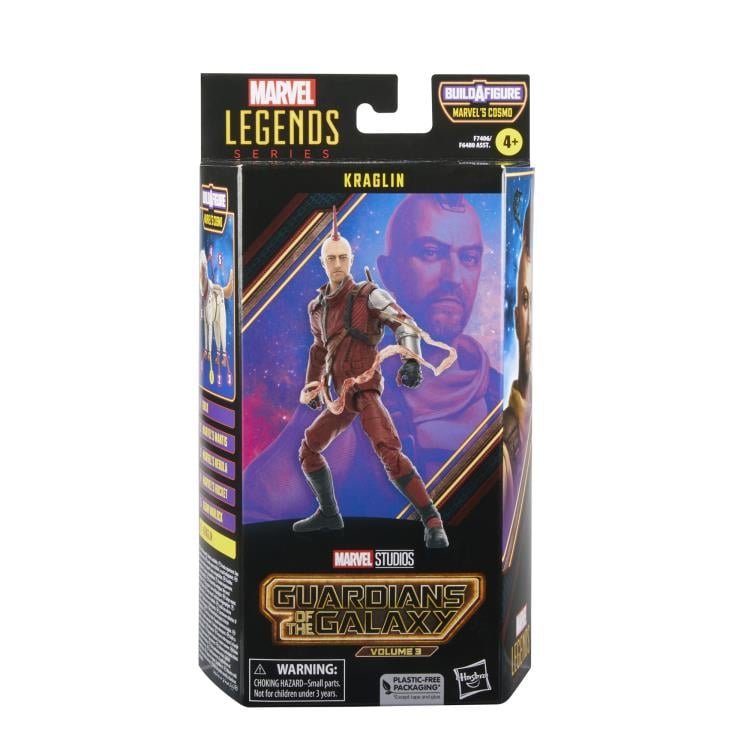 Guardians of the Galaxy Vol. 3 Marvel Legends Kraglin Action Figure (Marvel's Cosmo BAF) Gallery Image 7