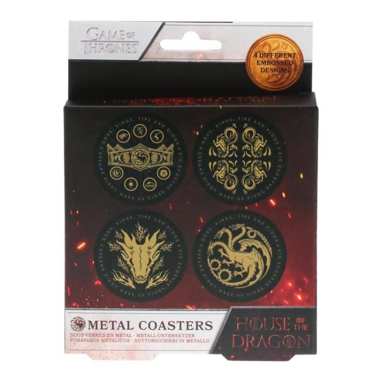 House of the Dragon Metal Coasters Set of 4 Coasters Gallery Image 3