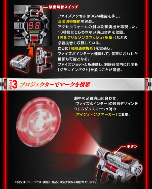Kamen Rider 555 Complete Selection Modification Faiz Gear and Faiz