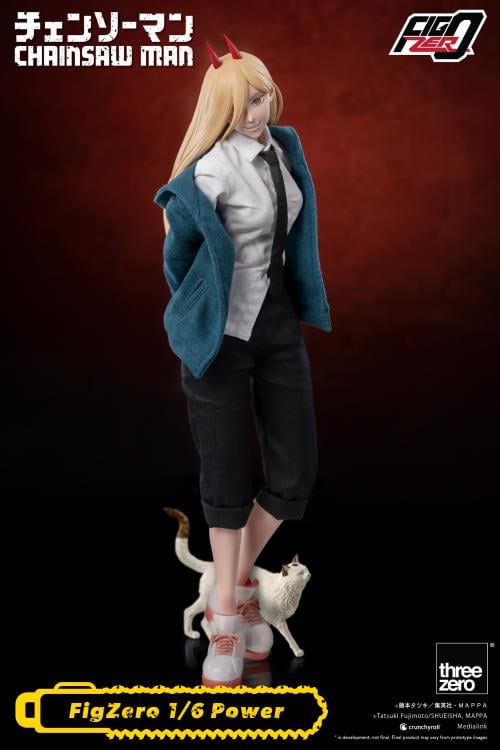 three zero チェンソーマン パワー ＋World Box AT202 Chainsaw Man FigZero Power 1/6 Scale Figure
