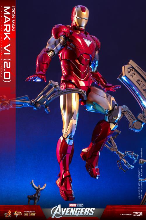 The Avengers MMS688D53 Iron Man Mark VI (Ver 2.0) and Suit-Up Gantry 1/6th Scale Collectible Figure Set Gallery Image 12