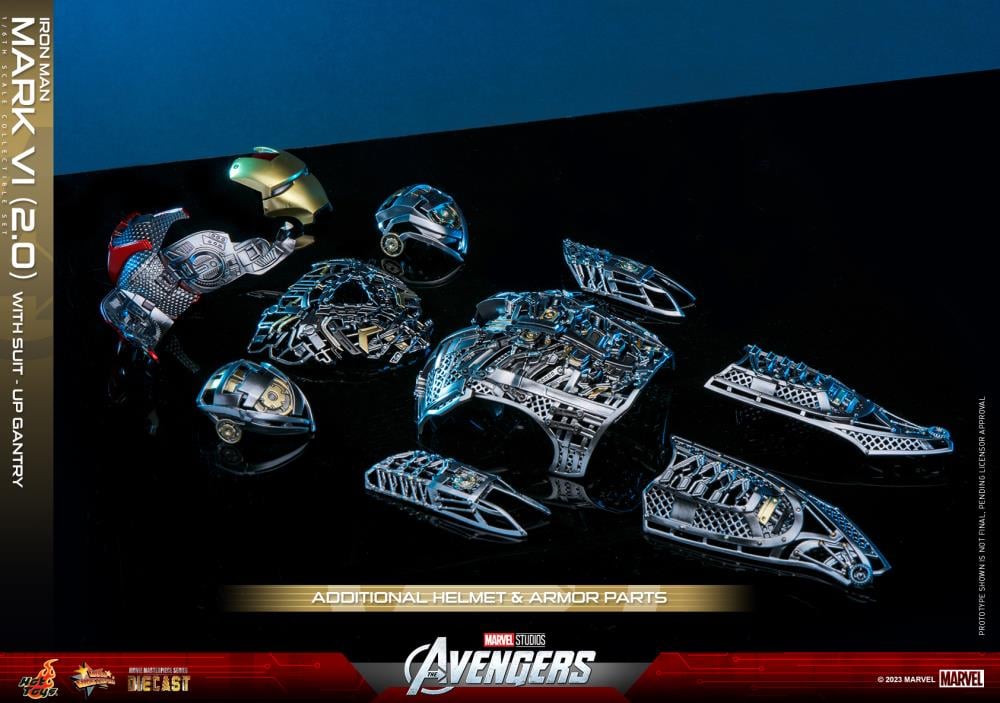 The Avengers MMS688D53 Iron Man Mark VI (Ver 2.0) and Suit-Up Gantry 1/6th Scale Collectible Figure Set Gallery Image 26