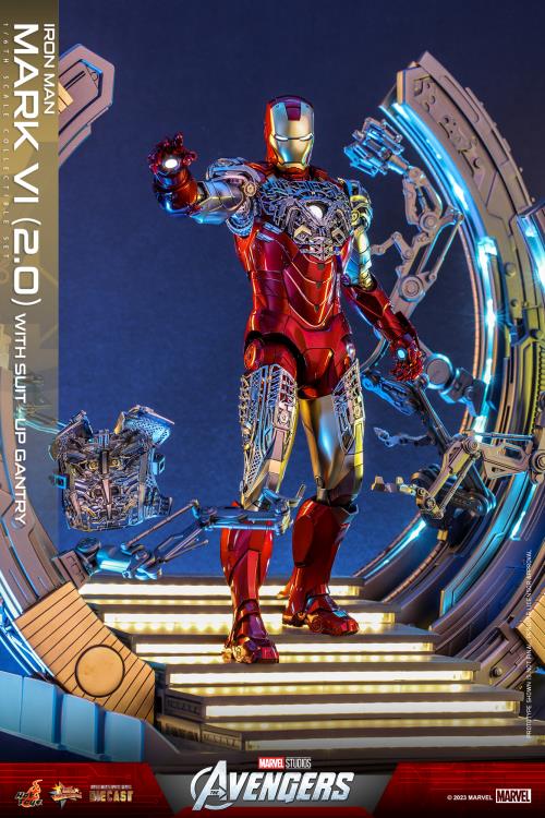 The Avengers MMS688D53 Iron Man Mark VI (Ver 2.0) and Suit-Up Gantry 1/6th Scale Collectible Figure Set Gallery Image 20