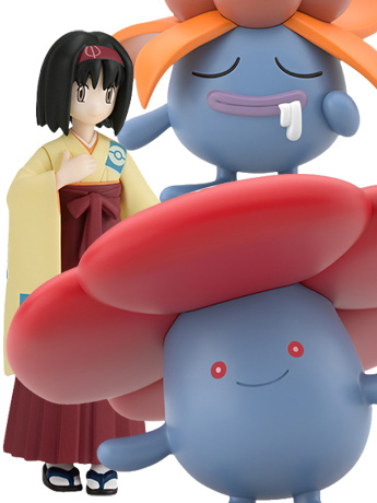 Pokemon Scale World Kanto Region Erika, Gloom & Vileplume Figure Set Gallery Image 2