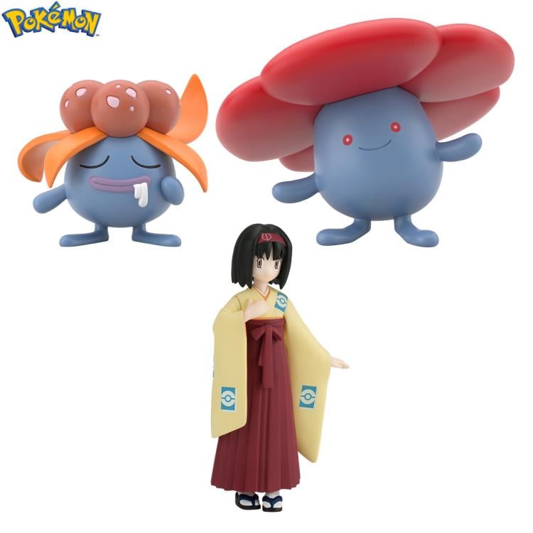 Pokemon Scale World Kanto Region Erika, Gloom & Vileplume Figure Set Gallery Image 3