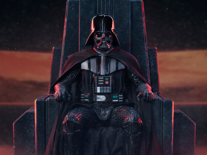 Star Wars: Obi-Wan Kenobi Legacy Replica Darth Vader on Throne 1/4 Scale Limited Edition Statue Gallery Image 1