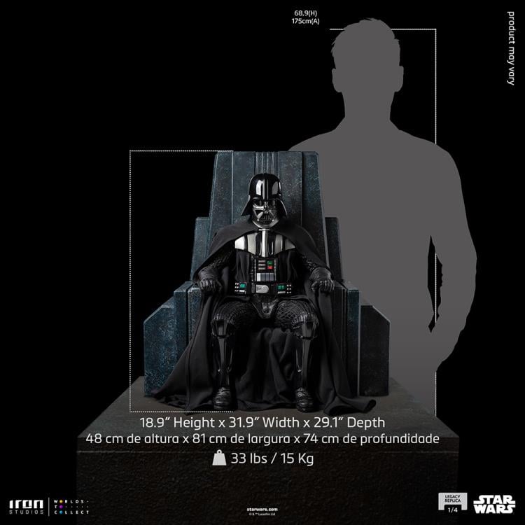 Star Wars: Obi-Wan Kenobi Legacy Replica Darth Vader on Throne 1/4 Scale Limited Edition Statue Gallery Image 17