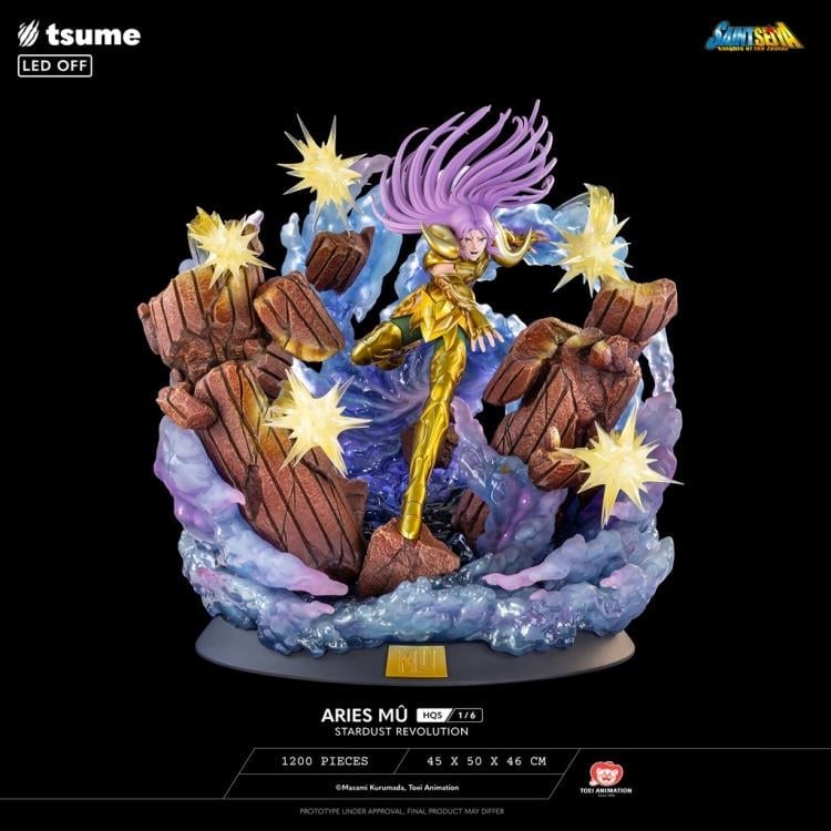 Saint Seiya HQS Aries Mu (Stardust Revolution) 1/6 Scale Limited Edition Statue Gallery Image 3