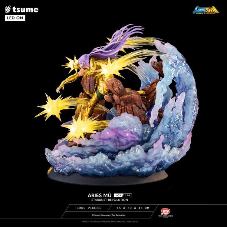 Saint Seiya HQS Aries Mu (Stardust Revolution) 1/6 Scale Limited Edition Statue Gallery Image 6
