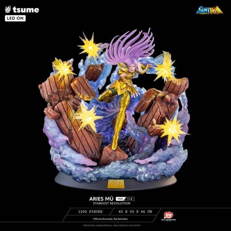 Saint Seiya HQS Aries Mu (Stardust Revolution) 1/6 Scale Limited Edition Statue Gallery Image 4