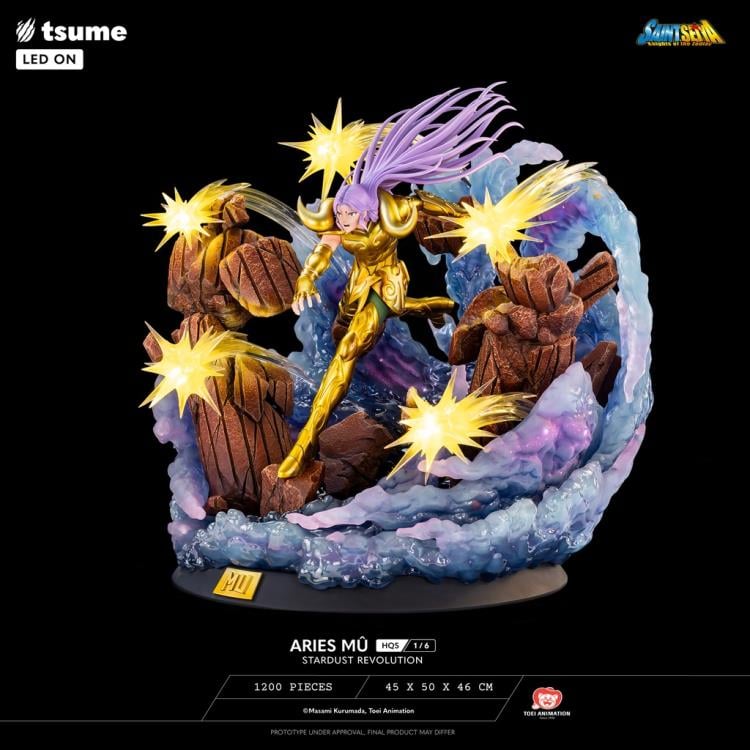 Saint Seiya HQS Aries Mu (Stardust Revolution) 1/6 Scale Limited Edition Statue Gallery Image 5