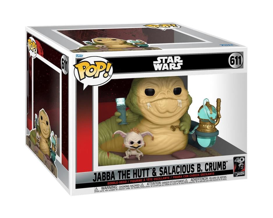 Pop! Star Wars: Return of the Jedi 40th Anniversary Movie Moments - Jabba the Hutt & Salacious B. Crumb Gallery Image 3