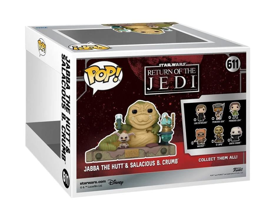 Pop! Star Wars: Return of the Jedi 40th Anniversary Movie Moments - Jabba the Hutt & Salacious B. Crumb Gallery Image 4