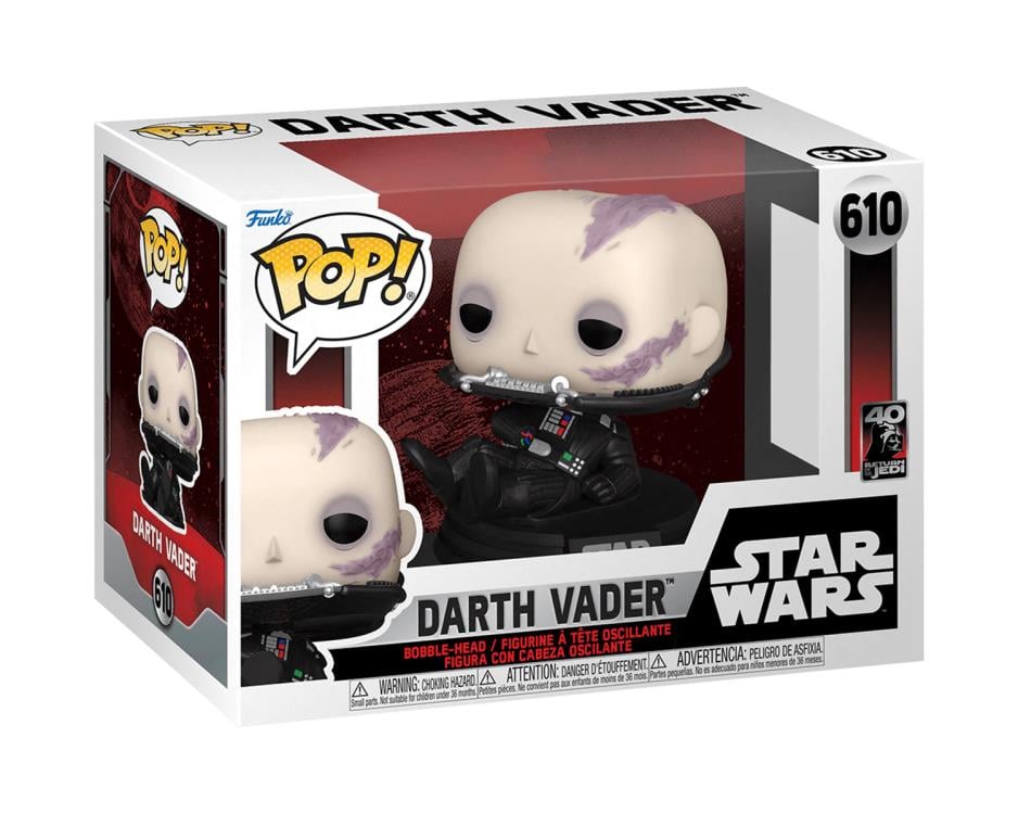 Pop! Star Wars: Return of the Jedi 40th Anniversary - Darth Vader (Unmasked) Gallery Image 3