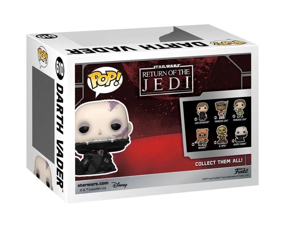 Pop! Star Wars: Return of the Jedi 40th Anniversary - Darth Vader (Unmasked) Gallery Image 4