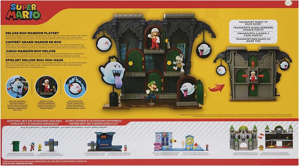 Super Mario Deluxe Boo Mansion 2.5-Inch Scale Playset Gallery Image 7