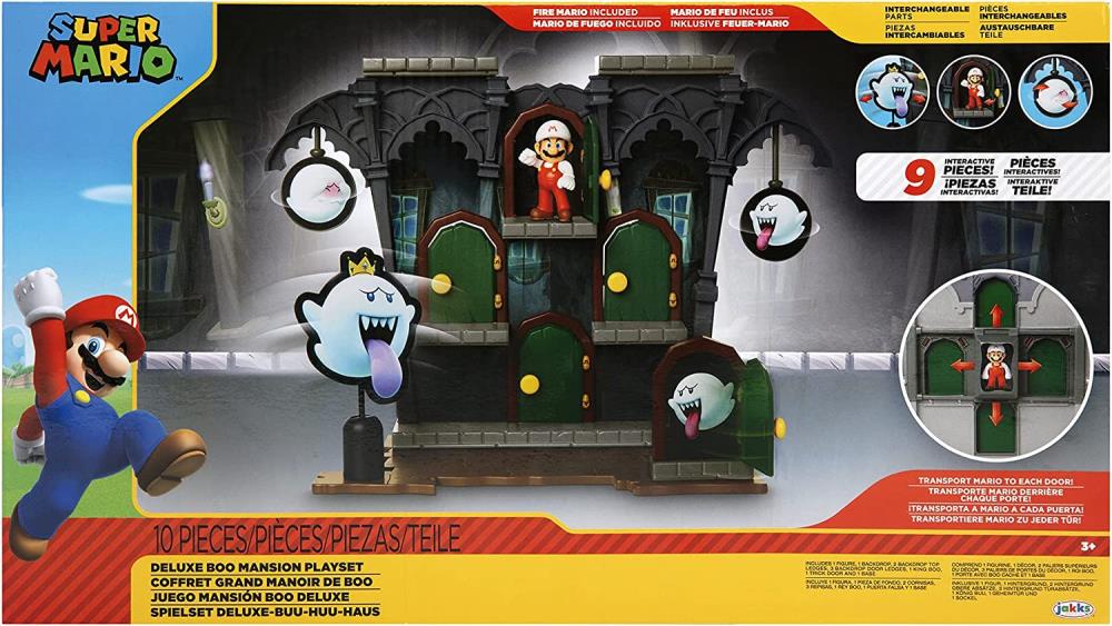 Super Mario Deluxe Boo Mansion 2.5-Inch Scale Playset Gallery Image 6