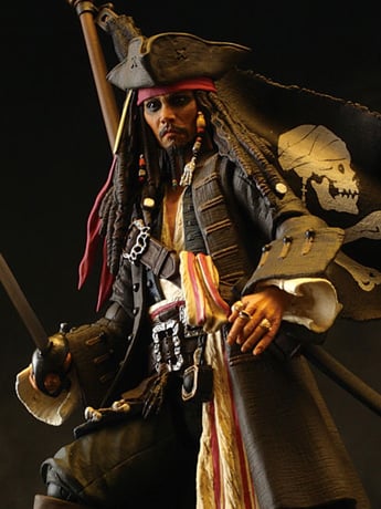 Pirates of the Caribbean Revoltech NR006 Jack Sparrow Gallery Image 2