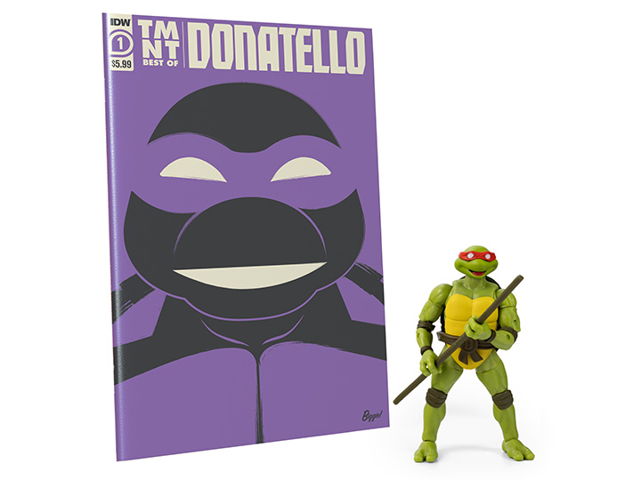 Teenage Mutant Ninja Turtles BST AXN Best of Donatello & Comic Set Gallery Image 1