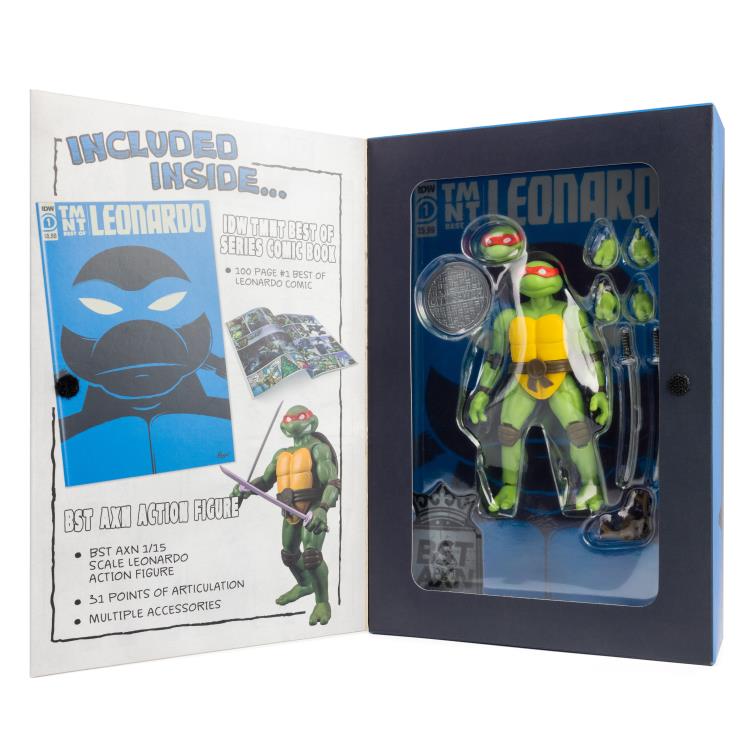 Teenage Mutant Ninja Turtles BST AXN Best of Leonardo & Comic Set Gallery Image 7