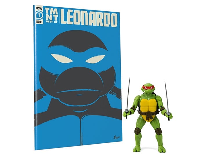 Teenage Mutant Ninja Turtles BST AXN Best of Leonardo & Comic Set Gallery Image 1