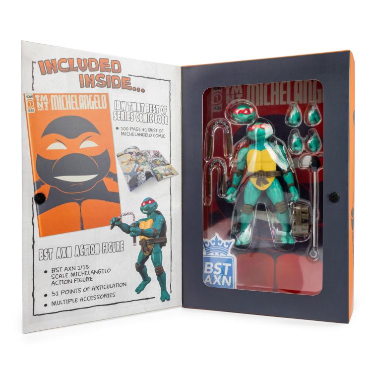 Teenage Mutant Ninja Turtles BST AXN Best of Michelangelo & Comic Set Gallery Image 8