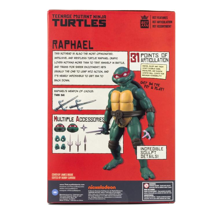 Teenage Mutant Ninja Turtles BST AXN Best of Raphael & Comic Set Gallery Image 9