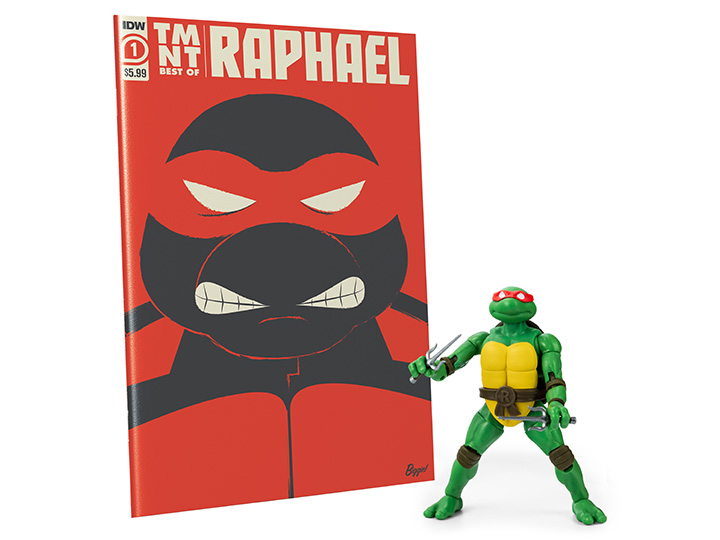 Teenage Mutant Ninja Turtles BST AXN Best of Raphael & Comic Set Gallery Image 1