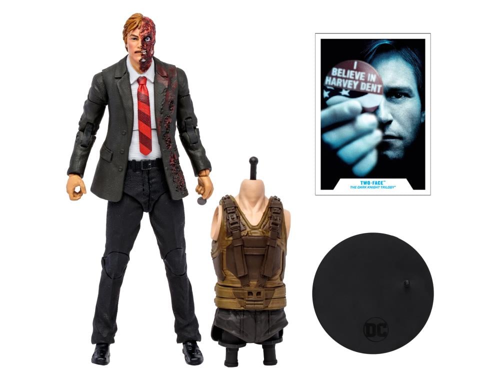 The Dark Knight Trilogy DC Multiverse Two-Face Action Figure (Collect to Build: Bane) Gallery Image 9