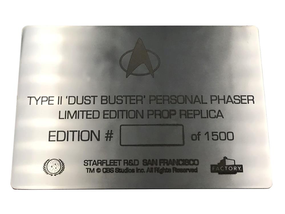 Star Trek: The Next Generation Type-2 "Dust Buster" Phaser Limited Edition Prop Replica Gallery Image 20