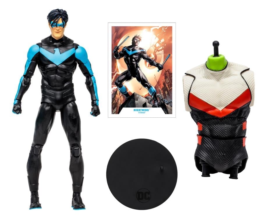 Titans DC Multiverse Nightwing Action Figure (Collect to Build: Beast Boy) Gallery Image 9