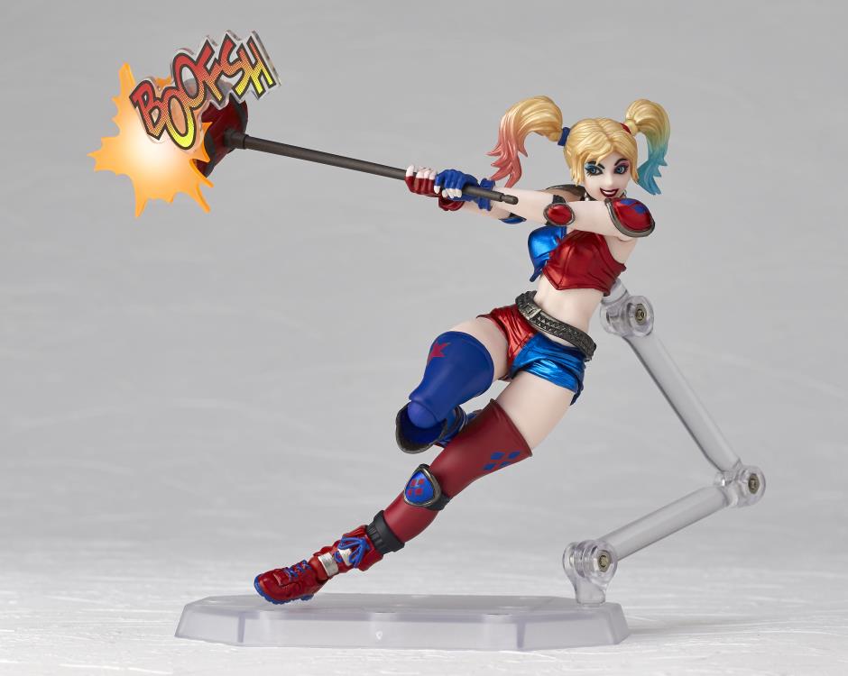 DC Comics Amazing Yamaguchi Revoltech No.015EX Harley Quinn (New Color Ver.) Action Figure (Reissue) Gallery Image 4