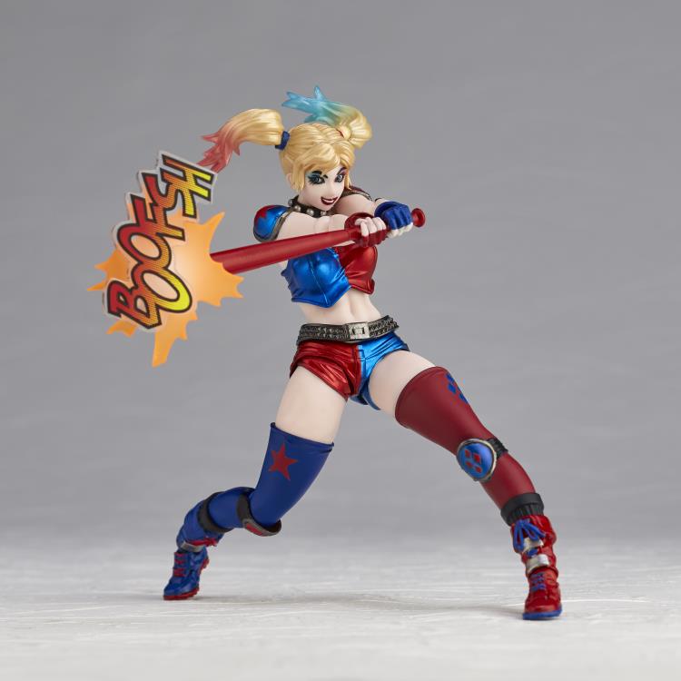 DC Comics Amazing Yamaguchi Revoltech No.015EX Harley Quinn (New Color Ver.) Action Figure (Reissue) Gallery Image 7