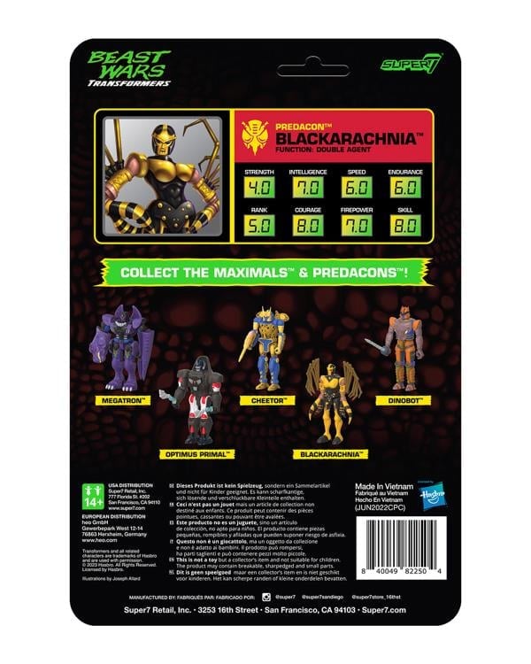 Transformers: Beast Wars ReAction Blackarachnia Figure Gallery Image 5