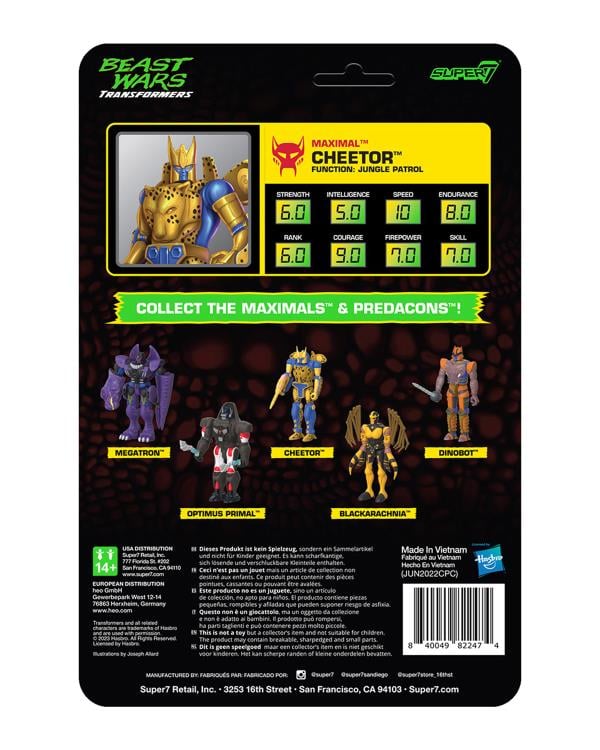 Transformers: Beast Wars ReAction Cheetor Figure Gallery Image 5